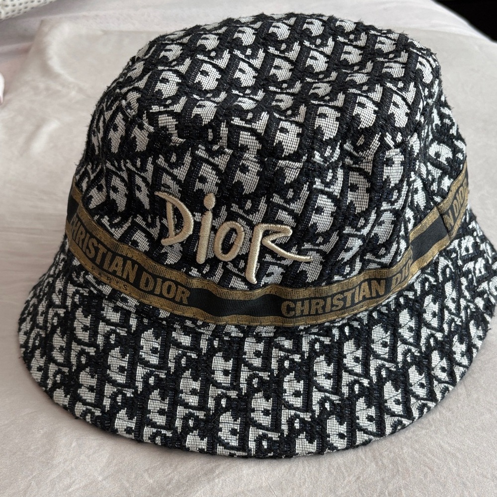 Dior Monogram Black and White Hat